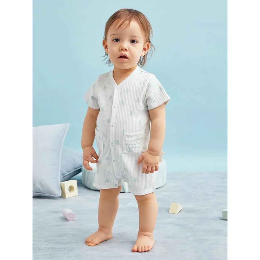 gelato pique（ジェラートピケ） ベビー BABY ぬいぐるみ柄ロンパース