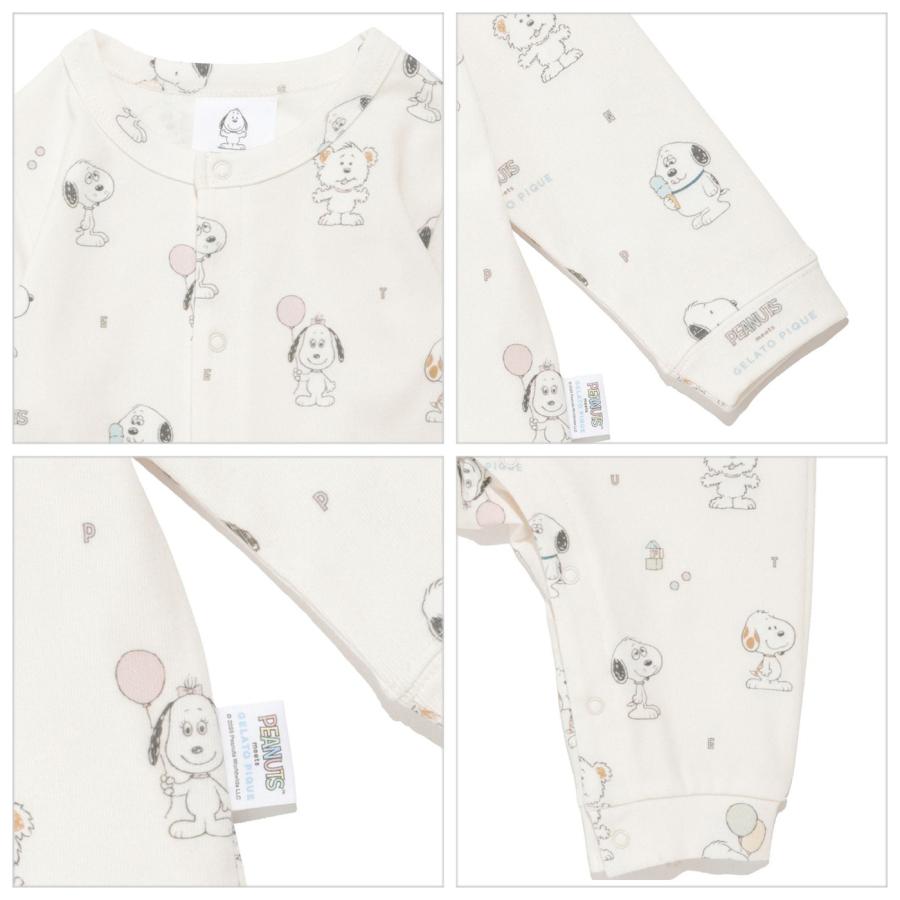 gelato pique（ジェラートピケ） ベビー PEANUTS PUPPIES BABY 総柄
