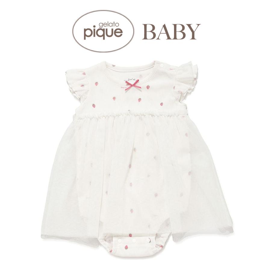 gelato pique（ジェラートピケ） ベビー BABY ストロベリー柄チュール