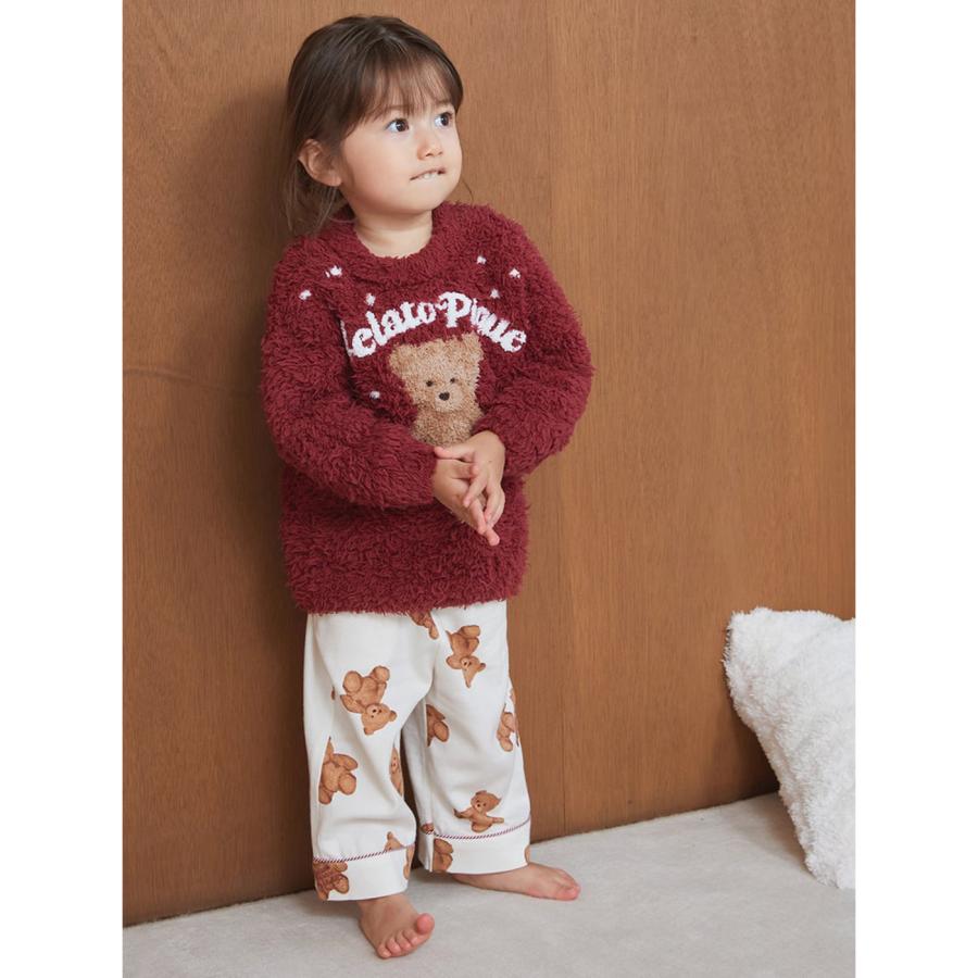 gelato pique（ジェラートピケ） ベビー HOLIDAY ベア柄ネルロング