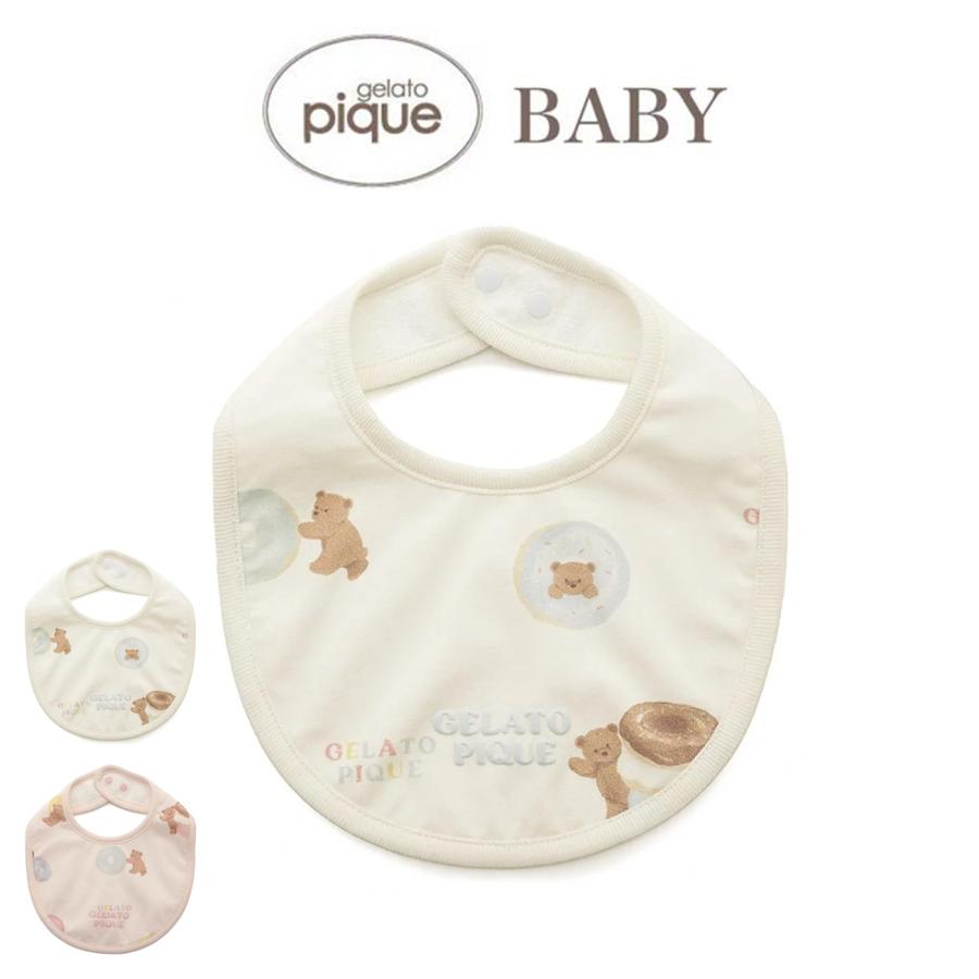 gelato pique ジェラートピケ ベビー baby ドーナツベア柄スタイ gelato pique ジェラートピケ ベビー baby ドーナツベア柄スタイ