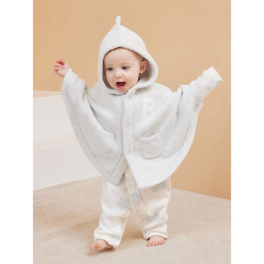 186005 現状品 gelato pique ジェラートピケ ベビー服　ポンチョ　パンツ ホワイト [250210HM240060] gelato pique（ジェラートピケ） ベビー 「ONLINE限定カラーあり