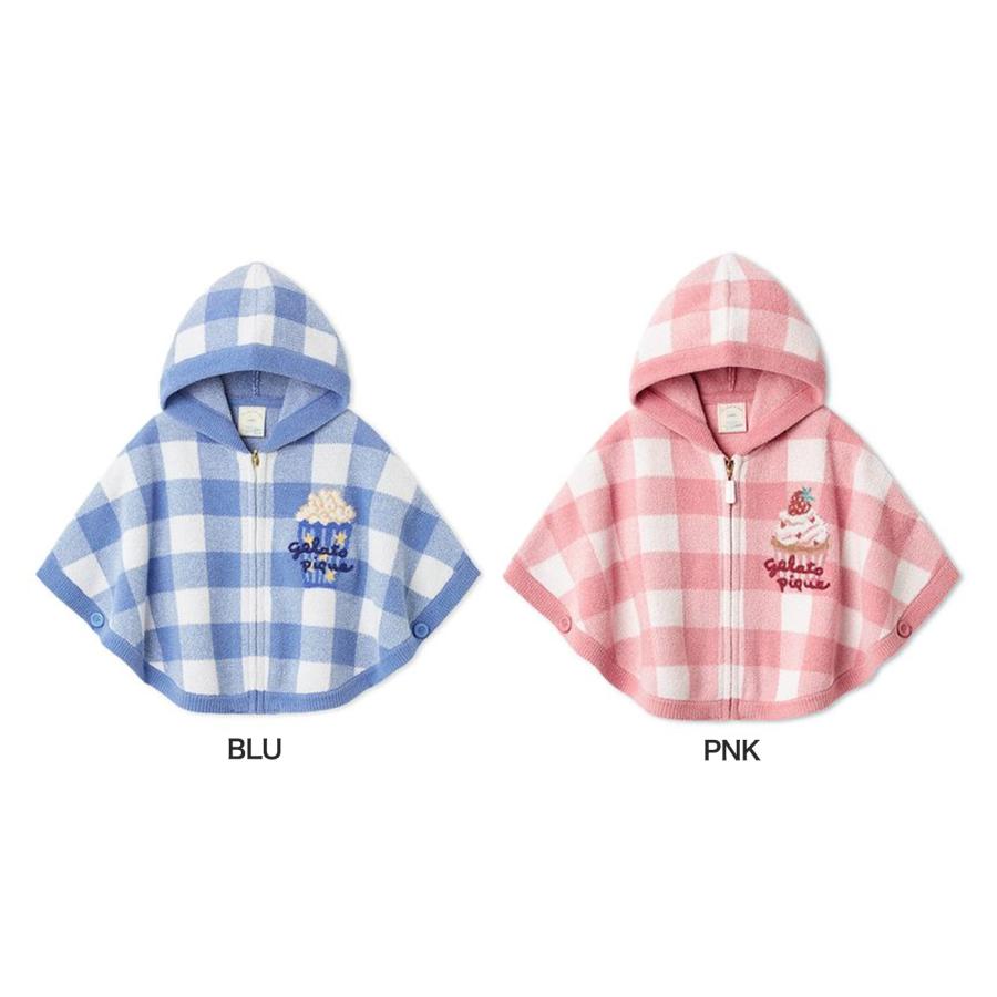 80-90cm★ジェラートピケ　ベビー　チェック柄デザイン　ロンパース gelato pique（ジェラートピケ）の「【ONLINE限定】【BABY】チェック柄