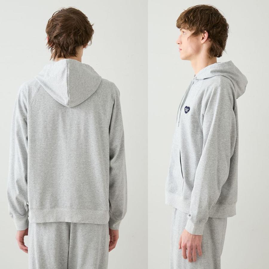 gelato pique（ジェラートピケ） オム 裏毛ハートロゴ刺繍パーカー