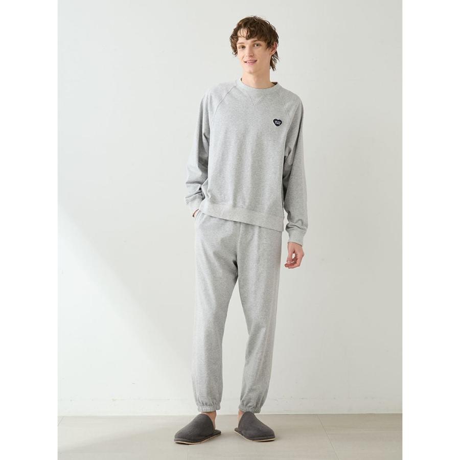 gelato pique（ジェラートピケ） オム 裏毛ハートロゴ刺繍プルオーバー