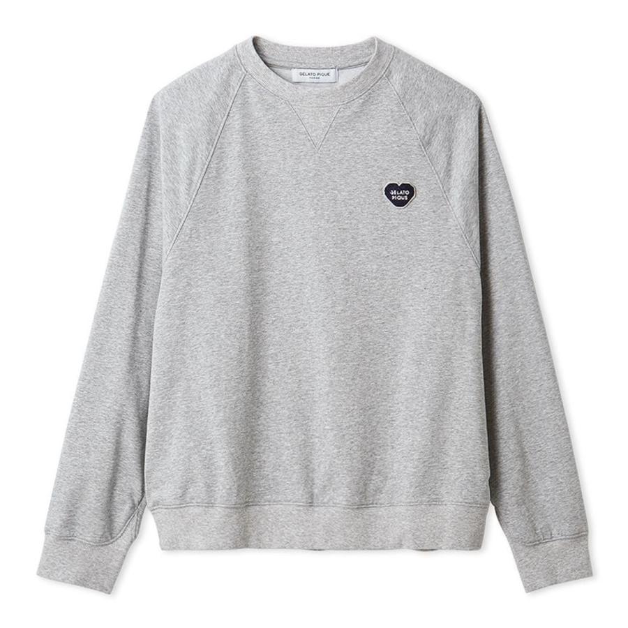 gelato pique（ジェラートピケ） オム 裏毛ハートロゴ刺繍プルオーバー