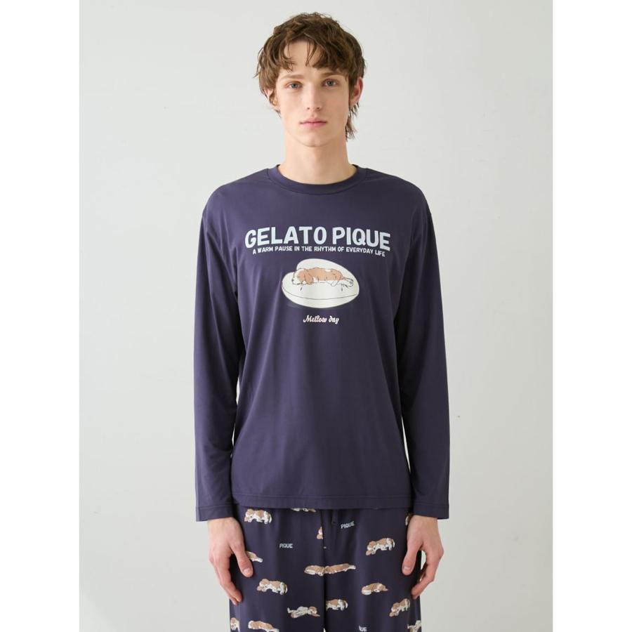 gelato pique（ジェラートピケ） オム レーヨンスリーピングドッグロン