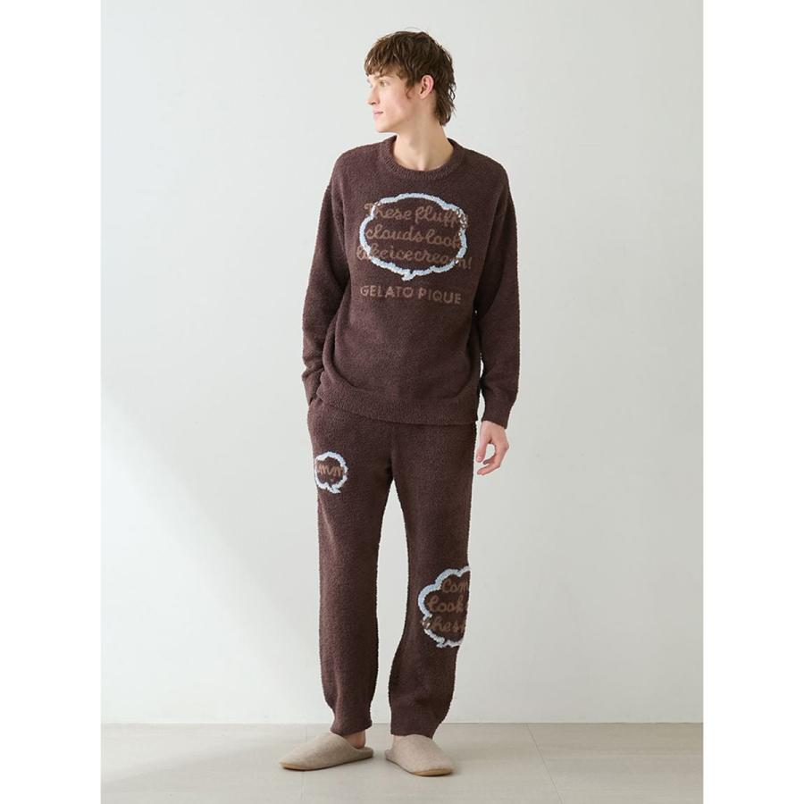 gelato pique（ジェラートピケ） オム ベビモコトークロゴロングパンツ