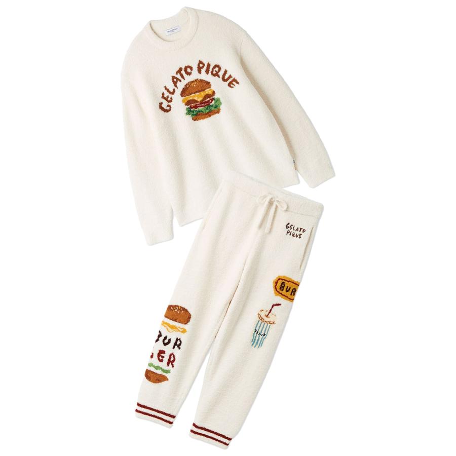 gelato pique アイスジャガードプルオーバー&ジェラートランダムパンツ gelato pique アイスジャガードプルオーバー&ジェラートランダムパンツ