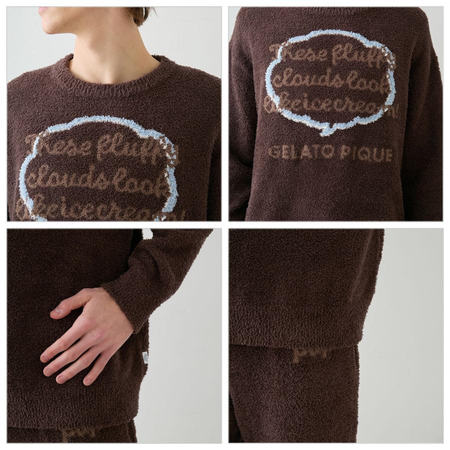 gelato pique（ジェラートピケ） オム ベビモコトークロゴプルオーバー