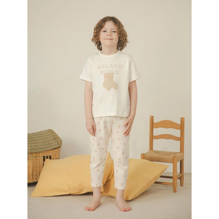 gelato pique（ジェラートピケ） キッズ kids ぬいぐるみ柄ロング