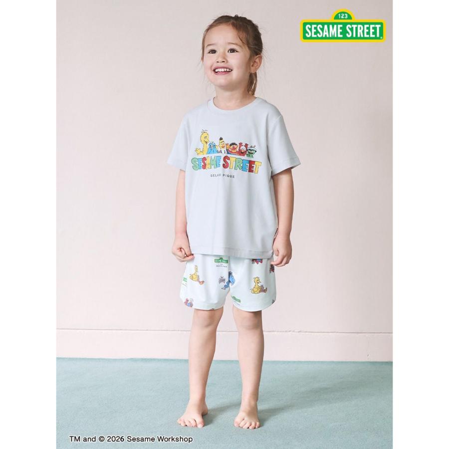 gelato pique（ジェラートピケ） キッズ KIDS SESAME STREET 総柄