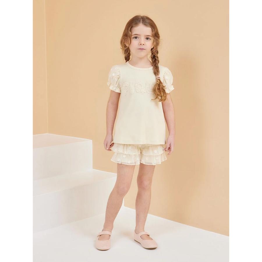 gelato pique（ジェラートピケ） キッズ kids デイジーチュールTシャツ