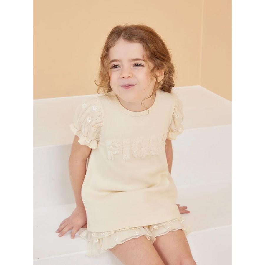 gelato pique（ジェラートピケ） キッズ kids デイジーチュールTシャツ 