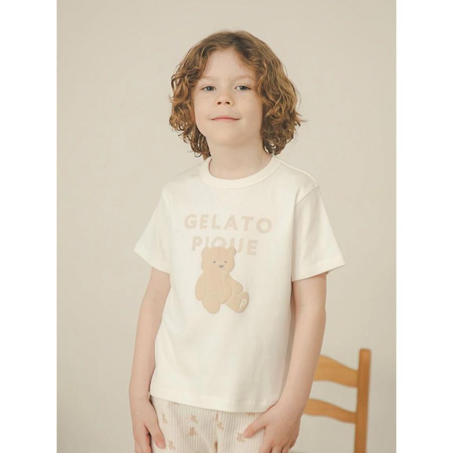 gelato pique（ジェラートピケ） キッズ kids ぬいぐるみワンポイントT