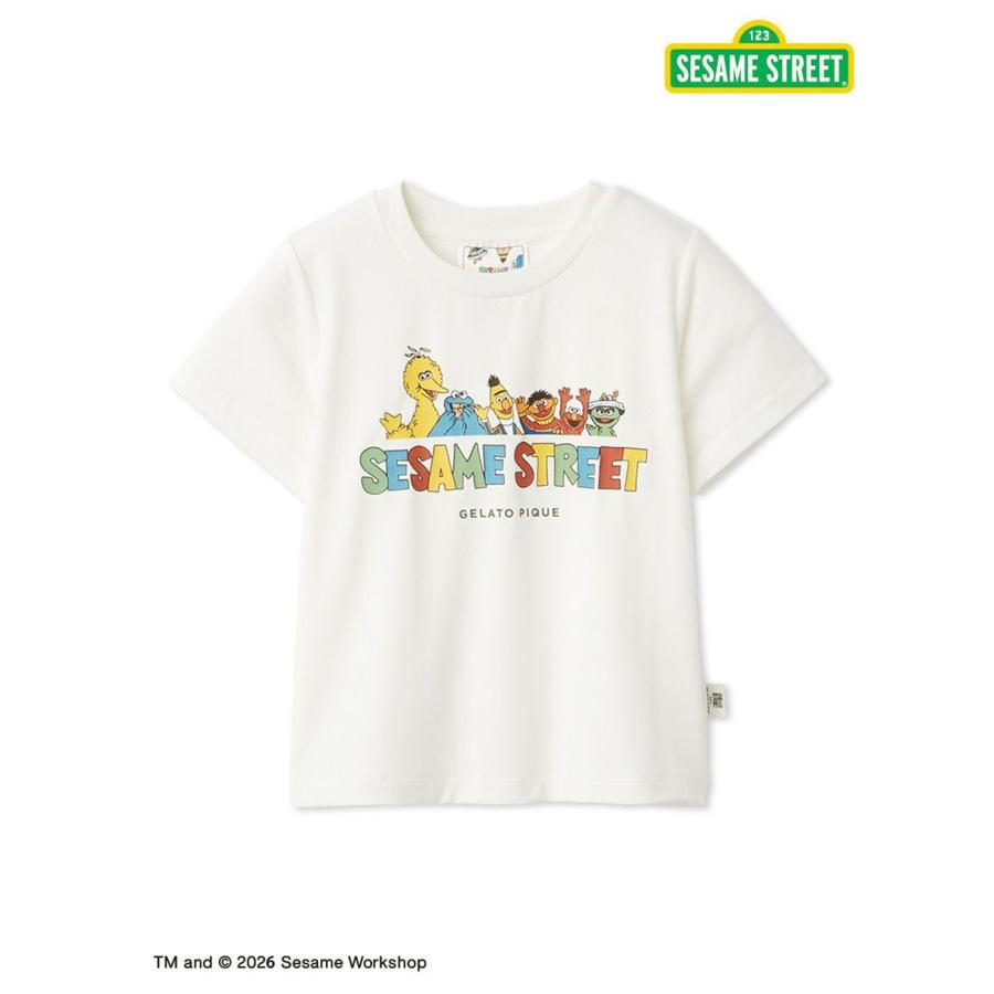 【90-100】 ジェラート ピケ SESAME STREET KIDSモチーフ gelato pique（ジェラートピケ） キッズ KIDS SESAME STREET ワン