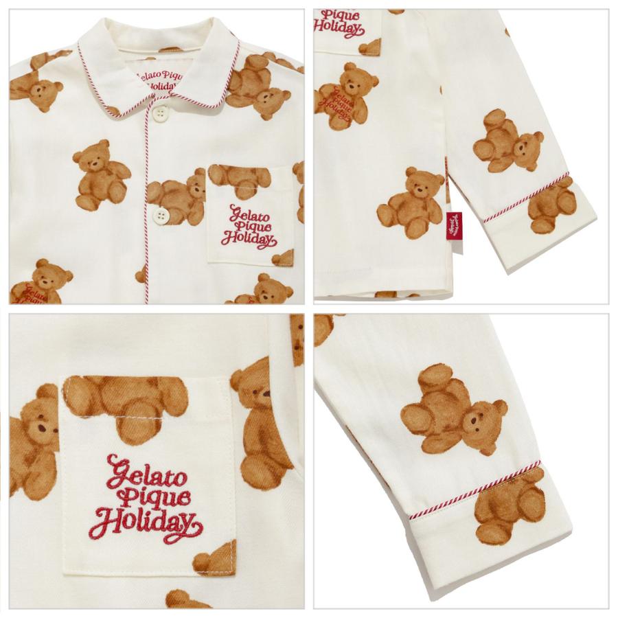 gelato pique（ジェラートピケ） キッズ HOLIDAY ベア柄ネルシャツ