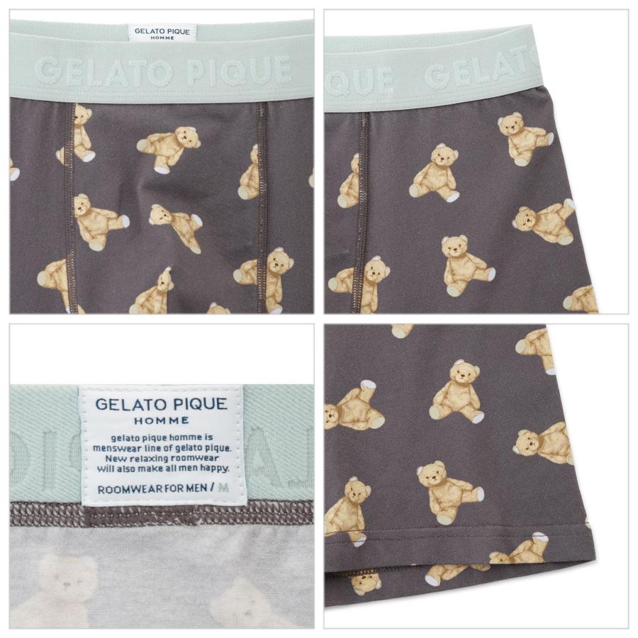 gelato pique（ジェラートピケ） オム ベア柄ボクサーパンツ