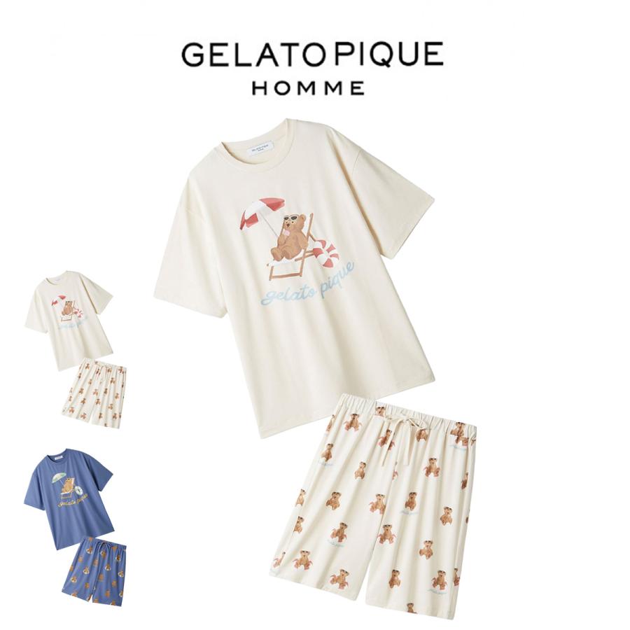 gelato pique（ジェラートピケ） オム 接触冷感 サマーベア柄ワン