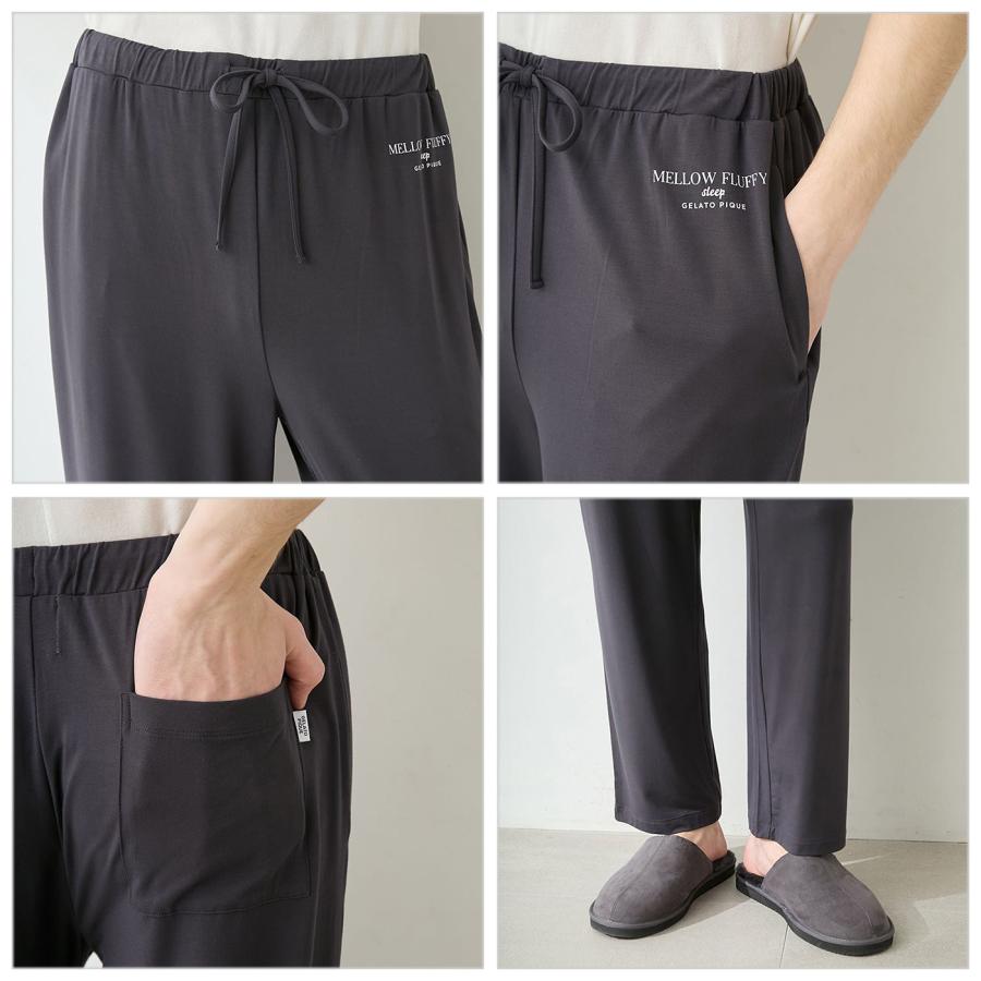 【新品未使用】ジェラートピケ　スキーベア　HOMMEロングパンツ　Mサイズ gelato pique（ジェラートピケ） オム 接触冷感 COOLレーヨンロゴ