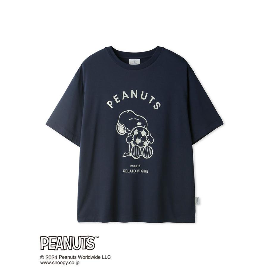 GELATO PIQUE HOMME ジェラートピケ オム PEANUTS ワンポイントTシャツ pmct242224 メンズ トップス 部屋着 接触冷感｜selectshopmu｜11