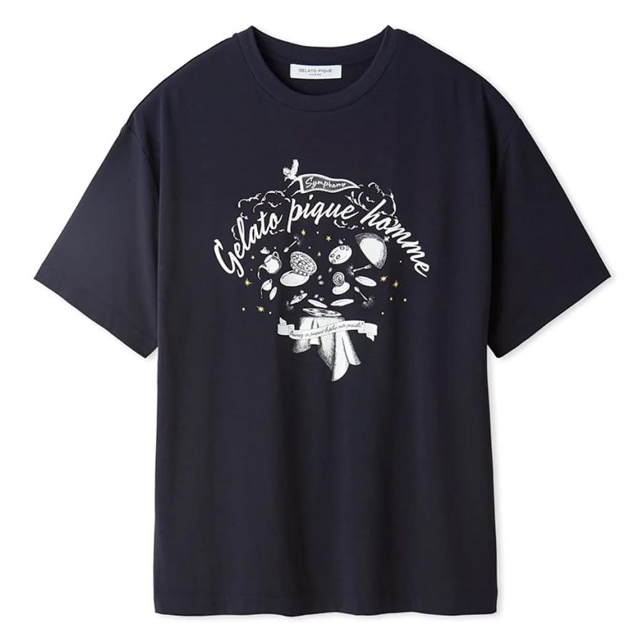 GELATO PIQUE HOMME ジェラートピケ オム レーヨンロゴTシャツ 
