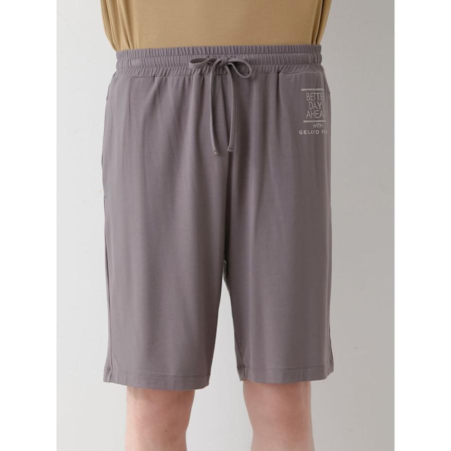 【HOMME】COOLレーヨンロゴTシャツ&ハーフパンツ ラッピング済み】【HOMME】【接触冷感】COOLレーヨンデザート