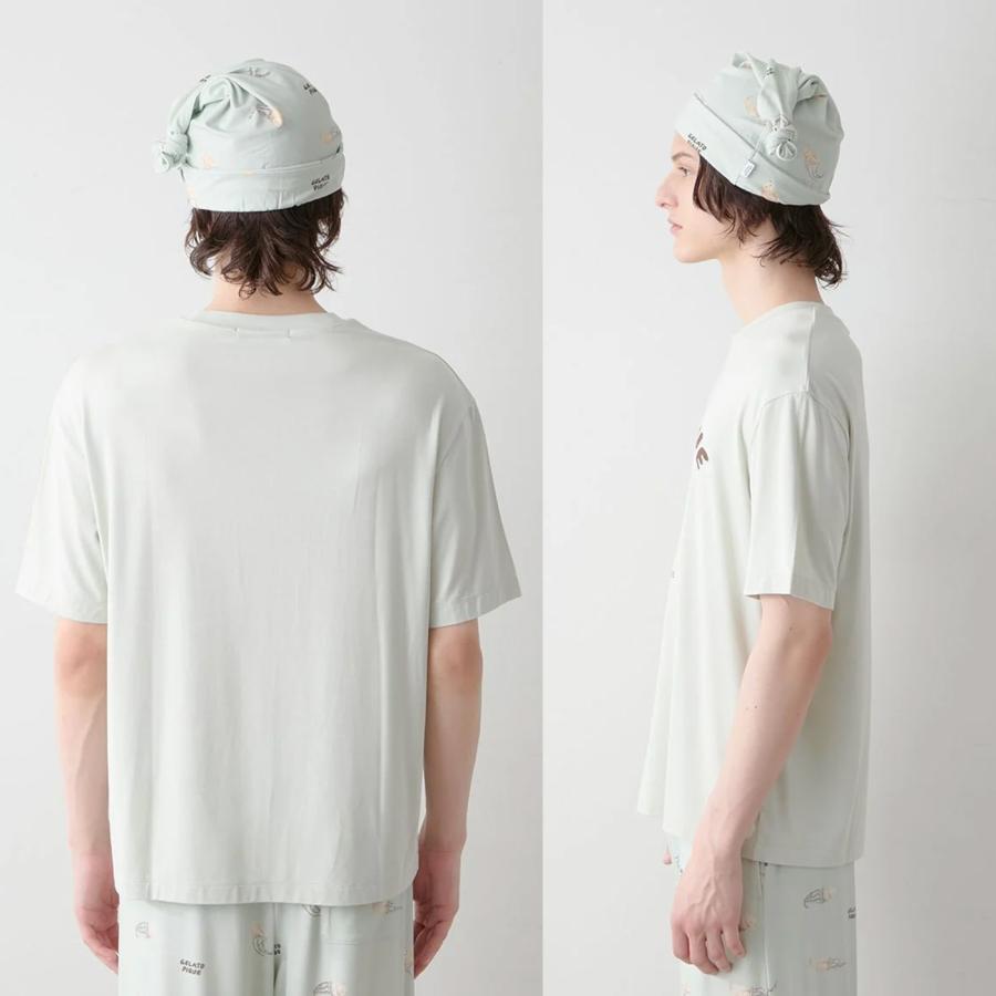 gelato pique（ジェラートピケ） オム sleeping cat ワンポイントT