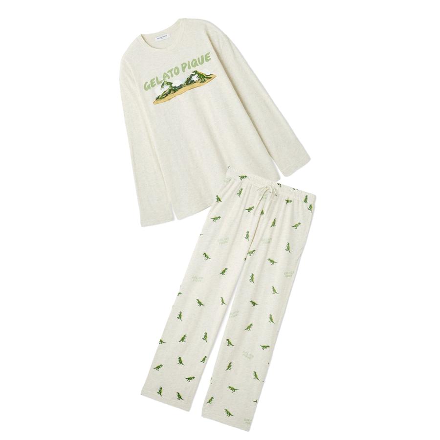 gelato pique（ジェラートピケ） オム スラブダイナソーロンT&ロング