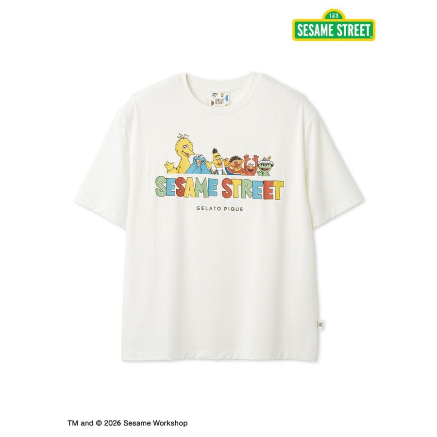 gelato pique（ジェラートピケ） オム SESAME STREET ワンポイントT