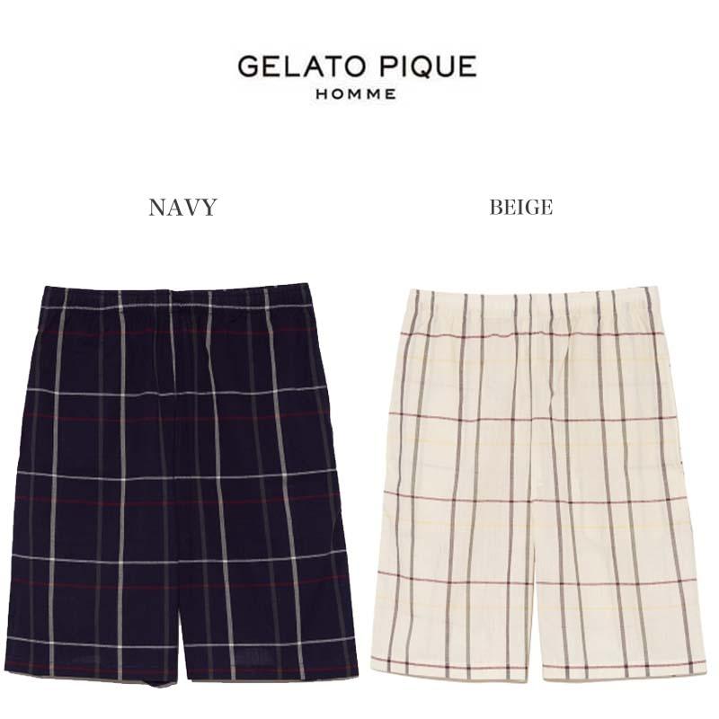 Gelato Pique Homme ジェラートピケオム ルームウェア 通販 マドラスチェックハーフパンツ Pmfp49 メンズ パジャマ オーガニックコットン Pmfp49 セレクトショップムー 通販 Yahoo ショッピング