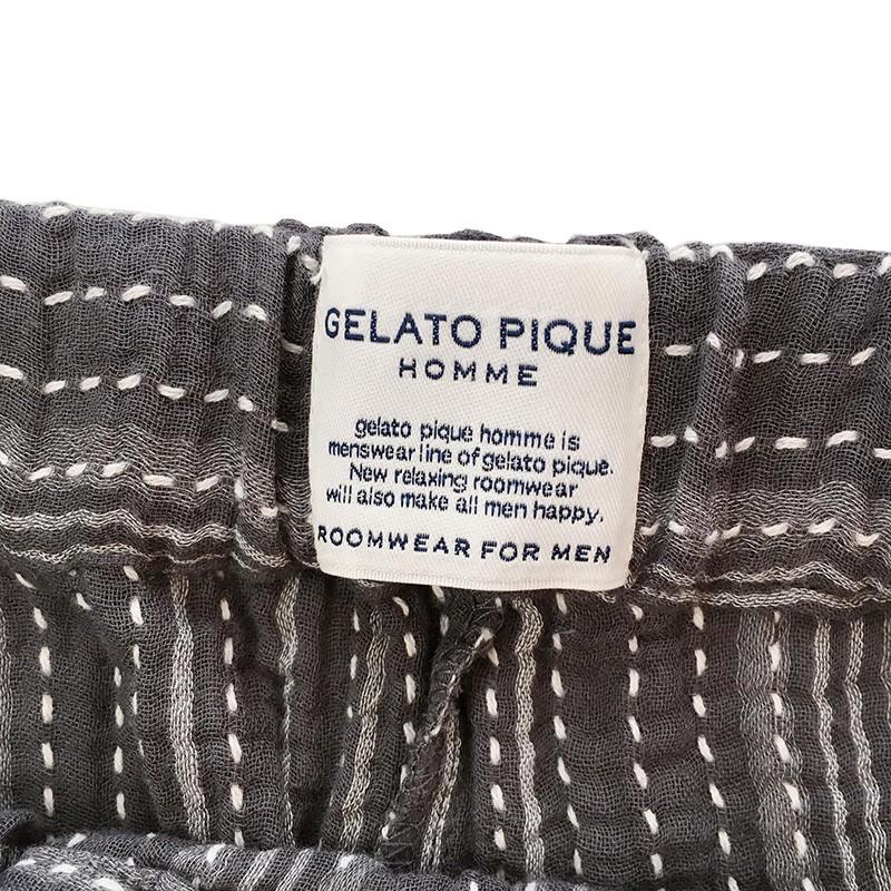 Gelato Pique Homme ジェラートピケオム 通販 Homme 刺し子ロングパンツ Pmfp4928 プレゼント メンズ パジャマ ルームウェアー ギフト Pmfp4928 セレクトショップムー 通販 Yahoo ショッピング