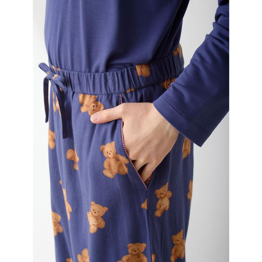 ジェラートピケ　スノーベアプルオーバー&ベア柄ネルロングパンツ ONLINE限定】【HOLIDAY】ジェラートスノーベアジャガードプルオーバー