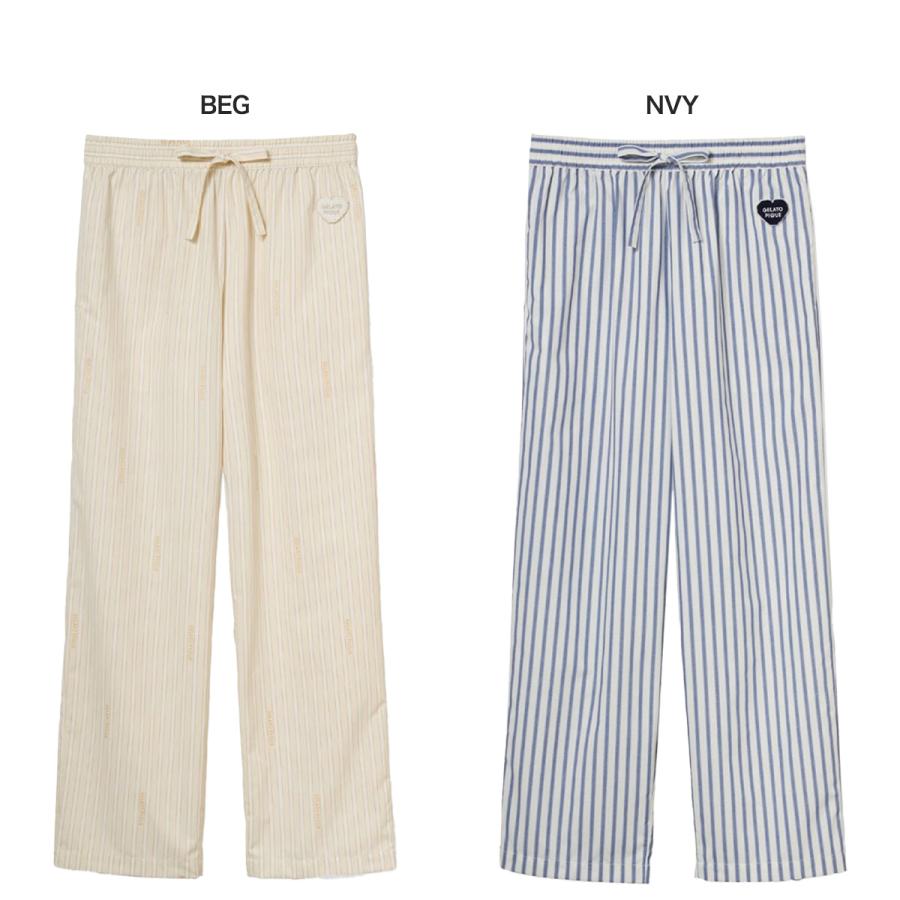 gelato pique（ジェラートピケ） オム ブロードストライプロングパンツ
