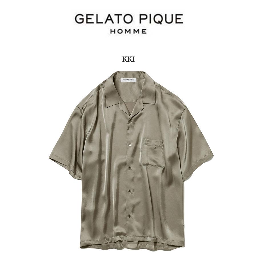 50 Off メンズ 通販 ジェラートピケオム Homme Pique Gelato リュクスな見た目と機能素材が嬉しいサテンシャツ ソアロンサテンシャツ パジャマ 部屋着 ルームウェアー 速乾性 ジェラピケ Pmft 下着 靴下 部屋着