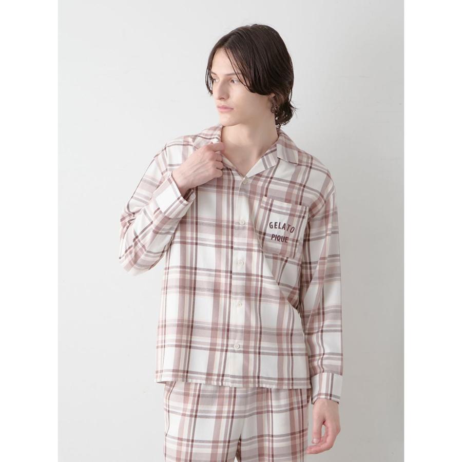 gelato pique（ジェラートピケ） オム HOMME トレンドチェック柄シャツ