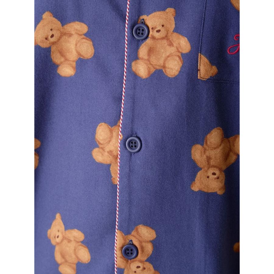 gelato pique（ジェラートピケ） オム HOLIDAY ベア柄ネルシャツ