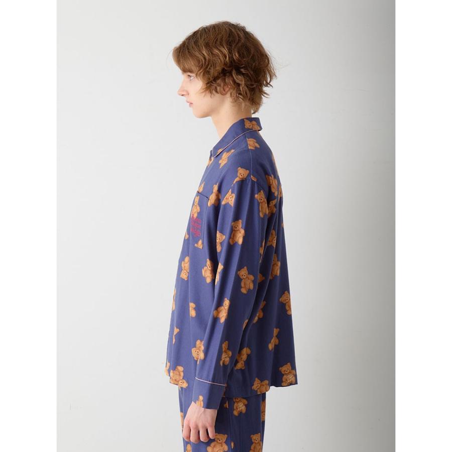 gelato pique（ジェラートピケ） オム HOLIDAY ベア柄ネルシャツ