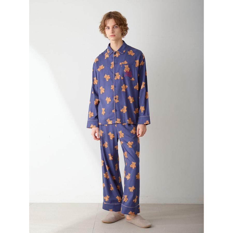 gelato pique（ジェラートピケ） オム HOLIDAY ベア柄ネルシャツ