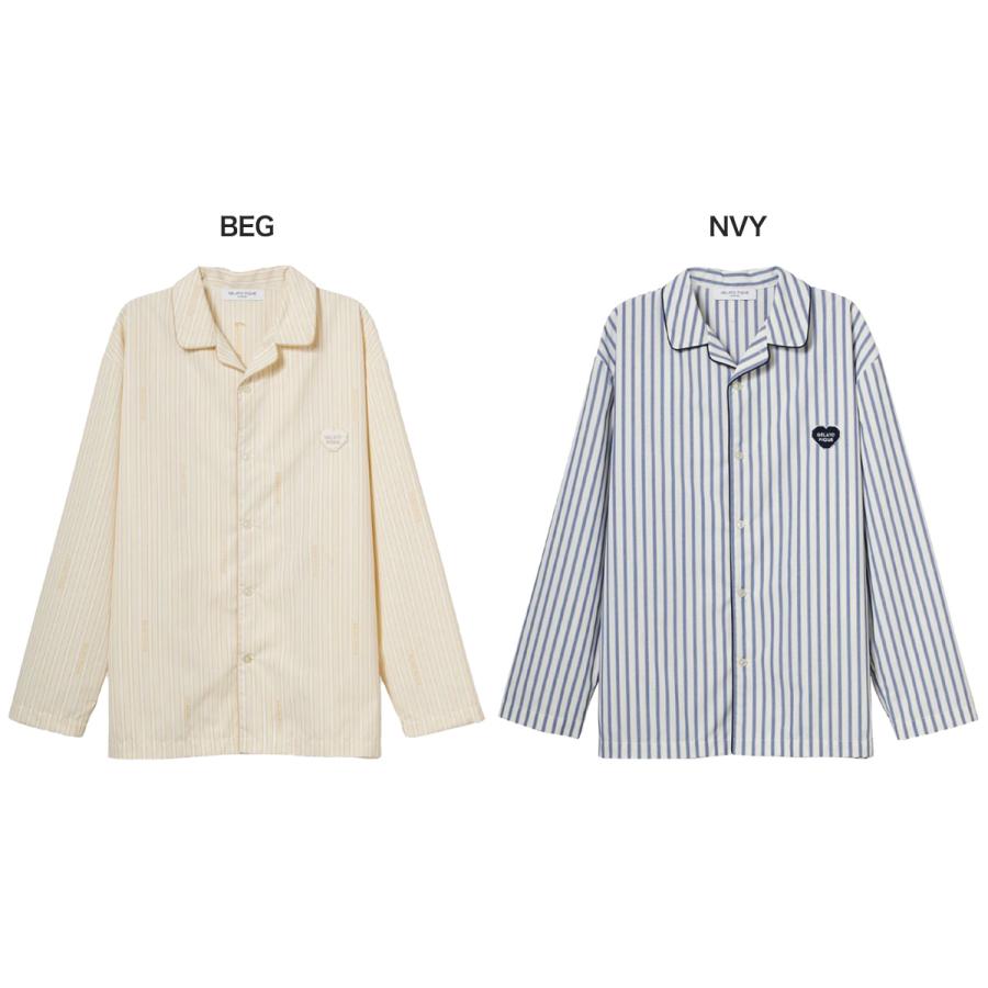 gelato pique（ジェラートピケ） オム ブロードストライプシャツ