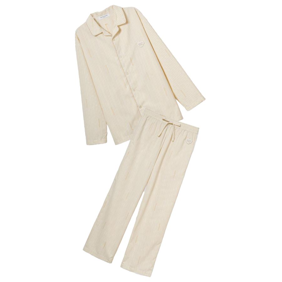 gelato pique（ジェラートピケ） オム ブロードストライプシャツ