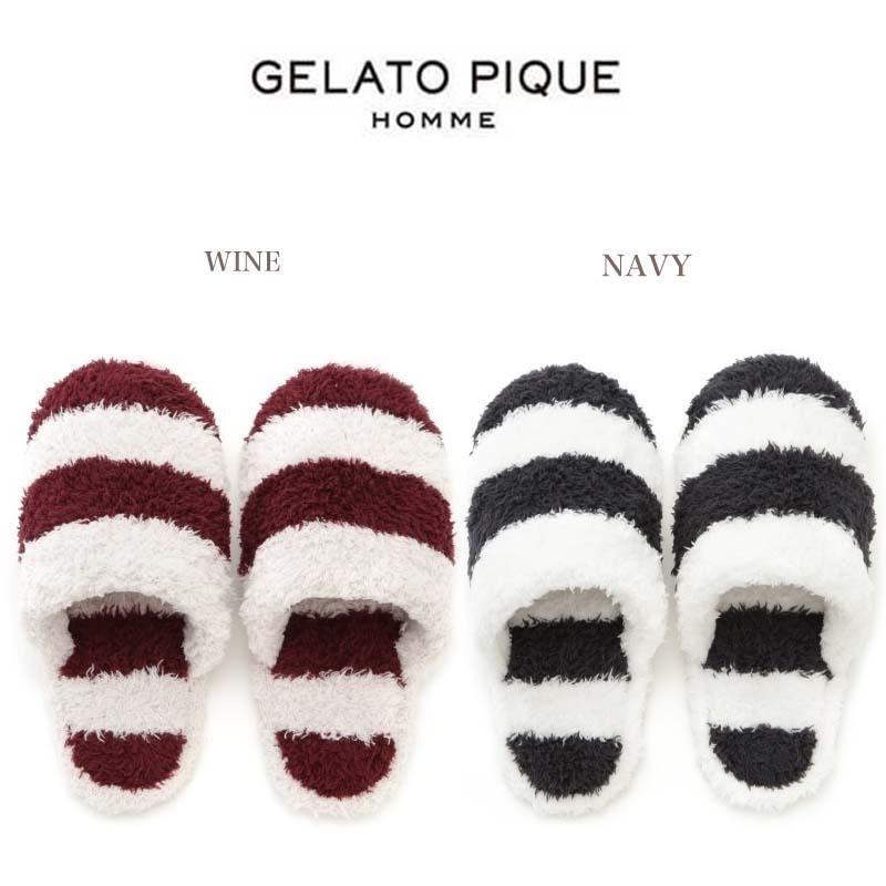 Gelato Pique Homme ジェラートピケオム ジェラート2ボーダールームシューズ 通販 Pmgs5917 メンズ スリッパ ジェラピケ ボーダー Pmgs5917 セレクトショップムー ヤフー店 通販 Yahoo ショッピング
