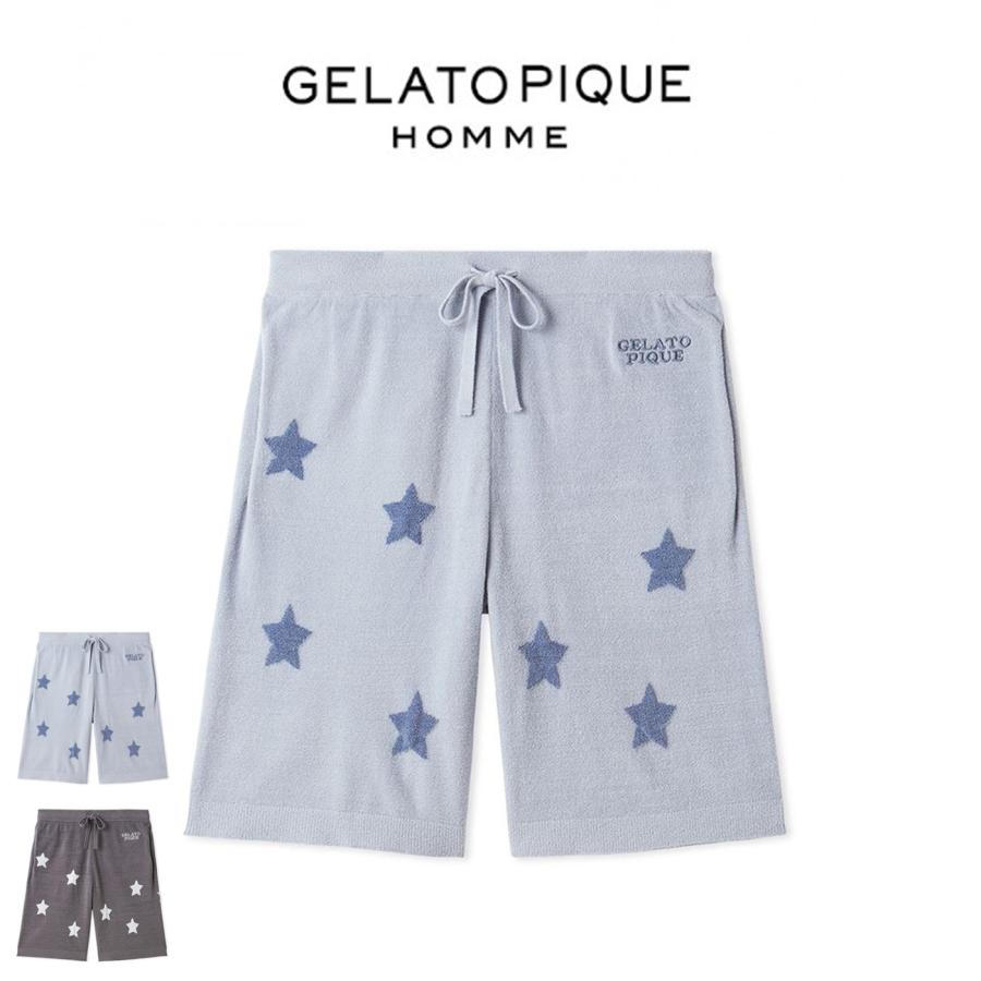 gelato pique（ジェラートピケ） オム スタージャガードハーフパンツ