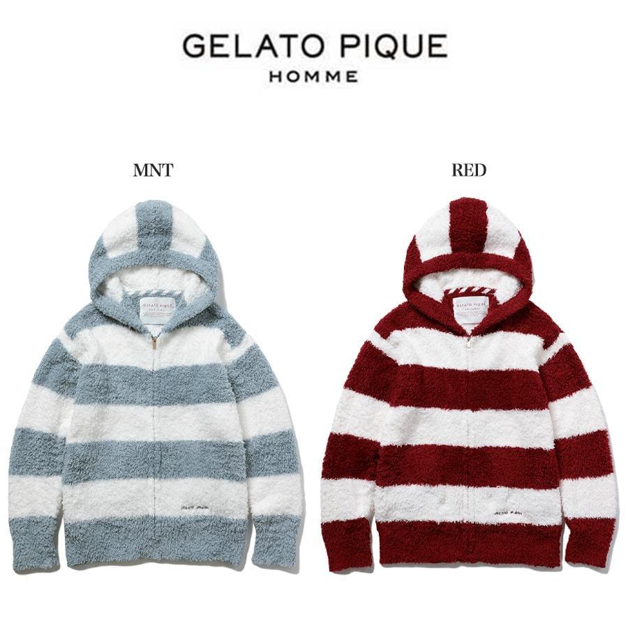Gelato Pique Homme ジェラートピケオム 通販 メンズ Homme ジェラート2ボーダーパーカー Pmnt ジェラピケ Pmnt セレクトショップムー Yahoo 店 通販 Yahoo ショッピング