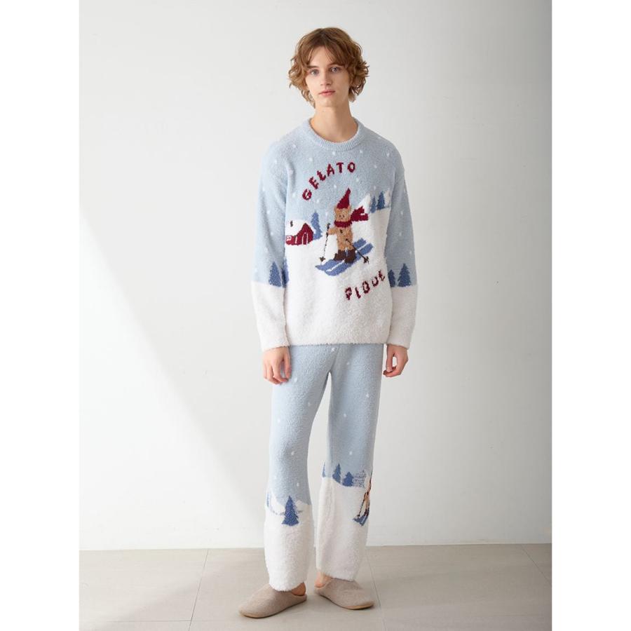 gelato pique（ジェラートピケ） オム HOLIDAY スキーベアジャガード