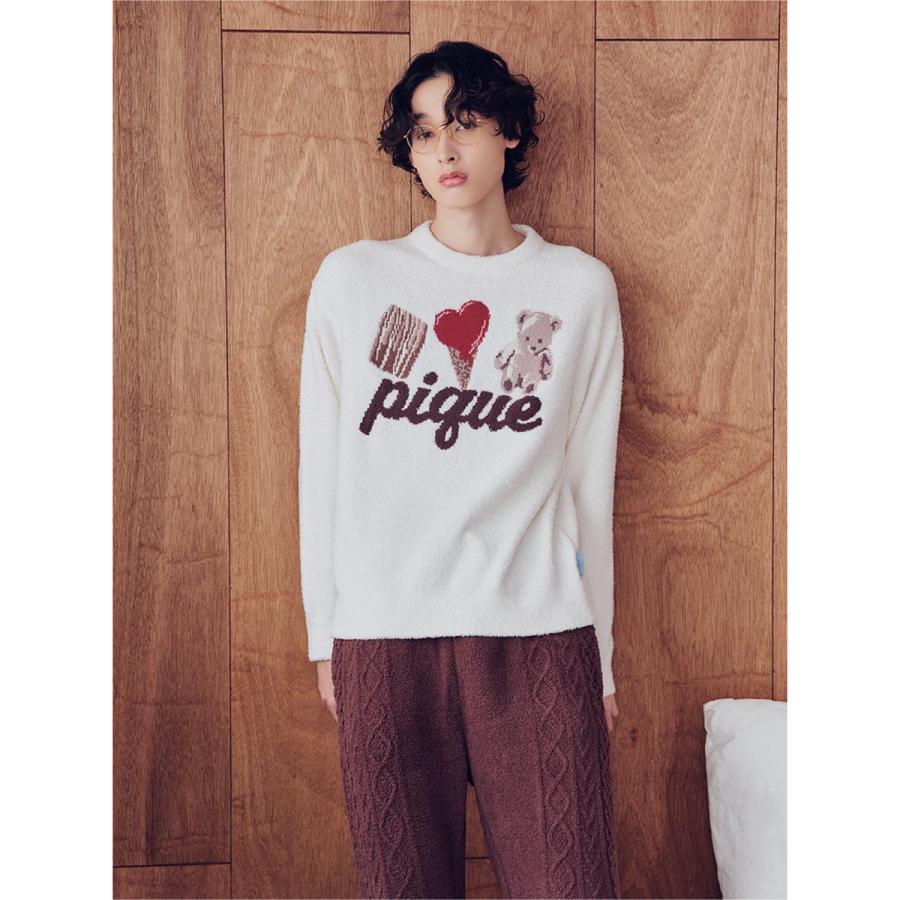 gelato pique（ジェラートピケ） オム Valentine ワンポイント