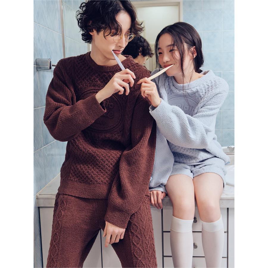 gelato pique（ジェラートピケ） オム Valentine アランプルオーバー