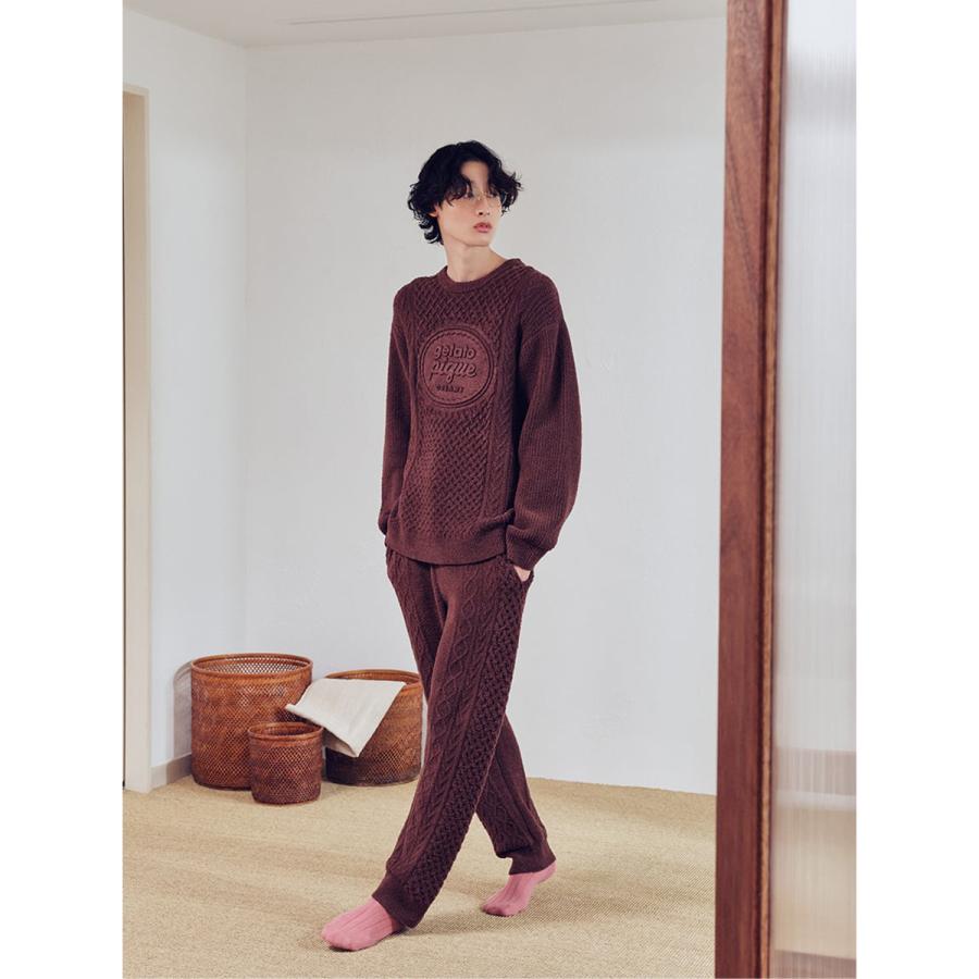 gelato pique（ジェラートピケ） オム Valentine アランプルオーバー