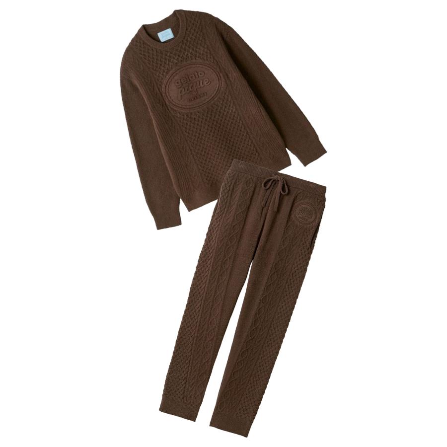 gelato pique（ジェラートピケ） オム Valentine アランプルオーバー