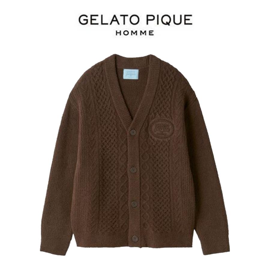 gelato pique（ジェラートピケ） オム Valentine アランカーディガン